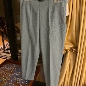PIAZZA SEMPIONE GREEN ANKLE PANTS.  ""AUDREY".  SIZE 46 (ITALY).  (US 10).